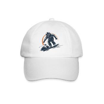 Graphique du snowboarder - Casquette classique - blanc/blanc - Devant