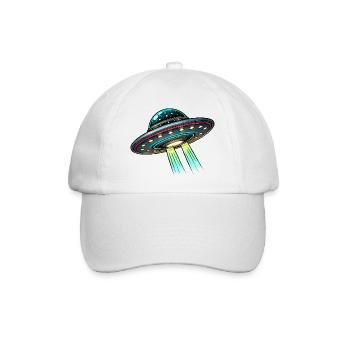 Soucoupe OVNI Bande Dessinée - Casquette classique - blanc/blanc - Devant