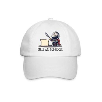 Cute Knight vs Scroll – Rules Are For - Baseball Cap - white/white - Front