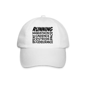 Running - inspiration - Baseball Cap - white/white - Front