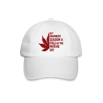 My favorite season is Fall of the Patriarchy - Baseball Cap - white/white - Front