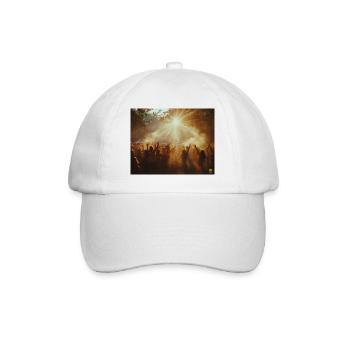 Festival sunrise - Baseball Cap - white/white - Front
