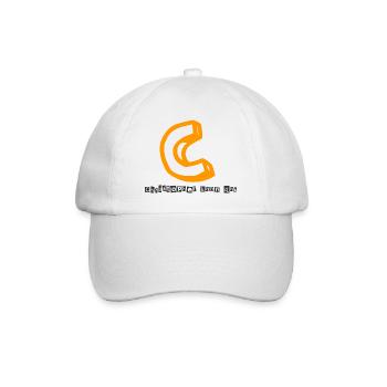 Christopher kann das Abstrakter Kaugummi-Print - Baseballkappe - Weiß/Weiß - Vorne