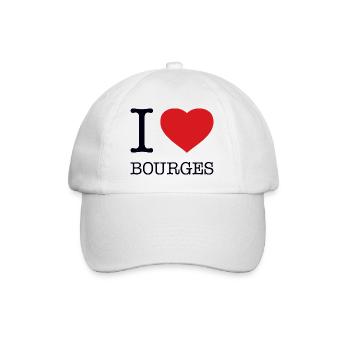I LOVE BOURGES - Baseball Cap - white/white - Front