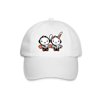 Bunny Bird Chick 2 Gamer Gaming Play Controller - Baseball Cap - white/white - Front