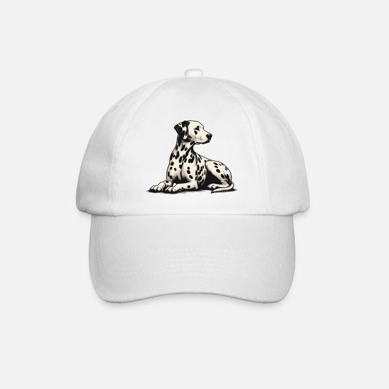 Dalmatiner - Baseballkappe - Weiß/Weiß