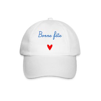 BONNE FÊTE. COEUR. BONNE FÊTE MAMAN. MAMAN - Casquette classique - blanc/blanc - Devant