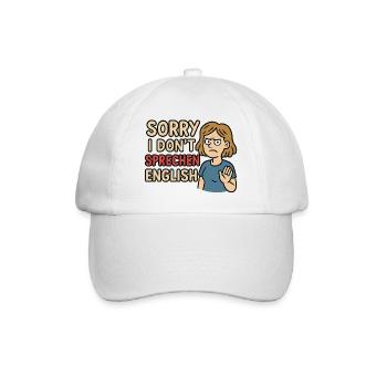 Sorry I Don´t sprechen English - Baseballkappe - Weiß/Weiß - Vorne