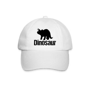 Dinosaur Triceratops - Dino - Baseball Cap - white/white - Front