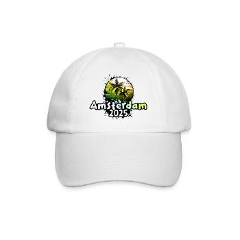 Amsterdam 2025 Holiday Palm Trees - Baseball Cap - white/white - Front
