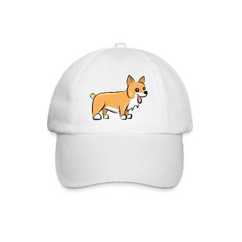 Corgi gallois Pembroke - Casquette classique - blanc/blanc - Devant