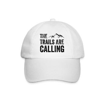 The Trails Are Calling - Baseball Cap - white/white - Front