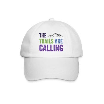 The Trails Are Calling - Baseball Cap - white/white - Front