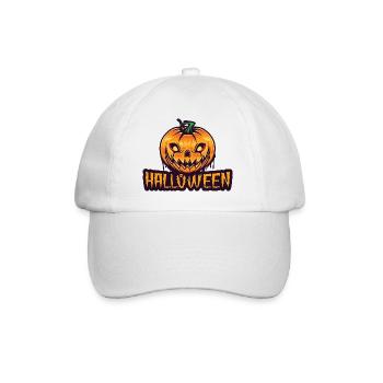 Spooky Pumpkin Halloween Design - Baseball Cap - white/white - Front