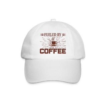 Alimenté par le café - Casquette classique - blanc/blanc - Devant