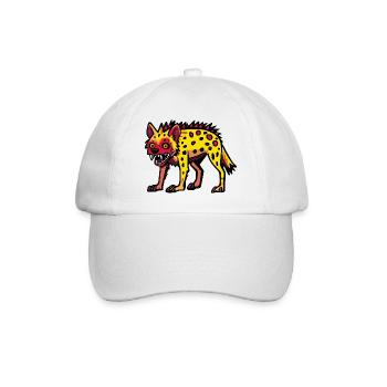 Hyène Halloween Bande dessinée drôle - Casquette classique - blanc/blanc - Devant