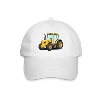 Traktor - Baseballkappe - Weiß/Weiß - Vorne