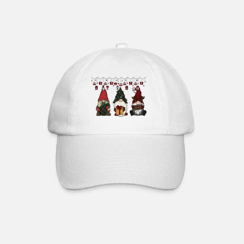 Noël des gnomes - Casquette classique - blanc/blanc