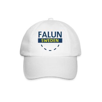 Wappen von Falun Schweden - Baseballkappe - Weiß/Weiß - Vorne
