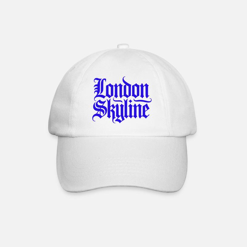 London Skyline - Baseball Cap - white/white
