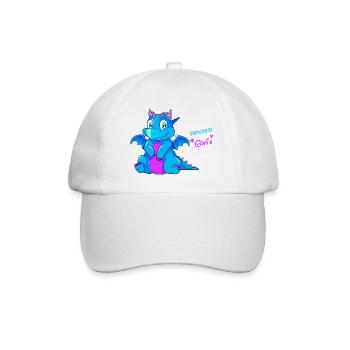 Les dragons sont les meilleurs amis d’une fille Funny Gamer Girl - Casquette classique - blanc/blanc - Devant