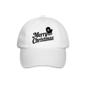 Joyeux Noël avec le Gant Flocon de Neige - Casquette classique - blanc/blanc - Devant
