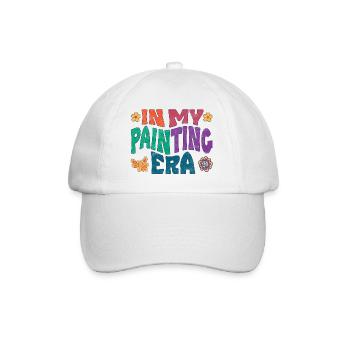 in_my_painting_era_dark_Kopie - Baseball Cap - white/white - Front