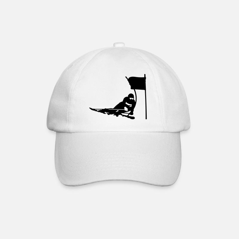Ski - Baseballkappe - Weiß/Weiß