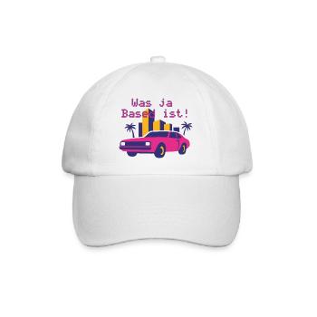 Neon Retro Cabrio Miami Stil (Was ja Based ist!) - Casquette classique - blanc/blanc - Devant