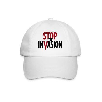 Arrêter l’invasion contre l’agression - Casquette classique - blanc/blanc - Devant