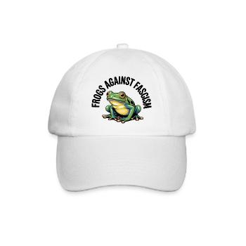 Frogs against Racism - USA Frog T-Shirt - Baseball Cap - white/white - Front