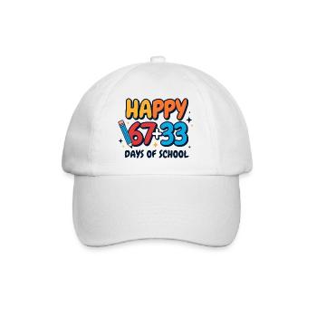 Joyeux 100 jours d’école - Casquette classique - blanc/blanc - Devant