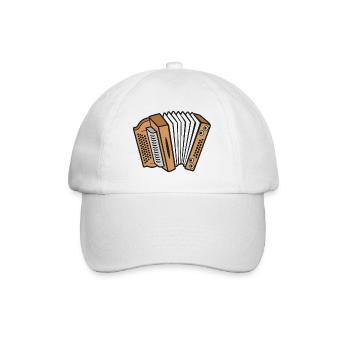 Styrian Accordion Squeeze Accordion - Baseball Cap - white/white - Front