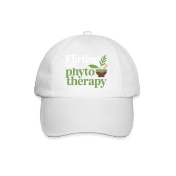 Herbalist Flirting With Phytotherapy Professional  - Baseball Cap - white/white - Front