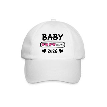 Baby Loading 2026 Parents enceintes - Casquette classique - blanc/blanc - Devant