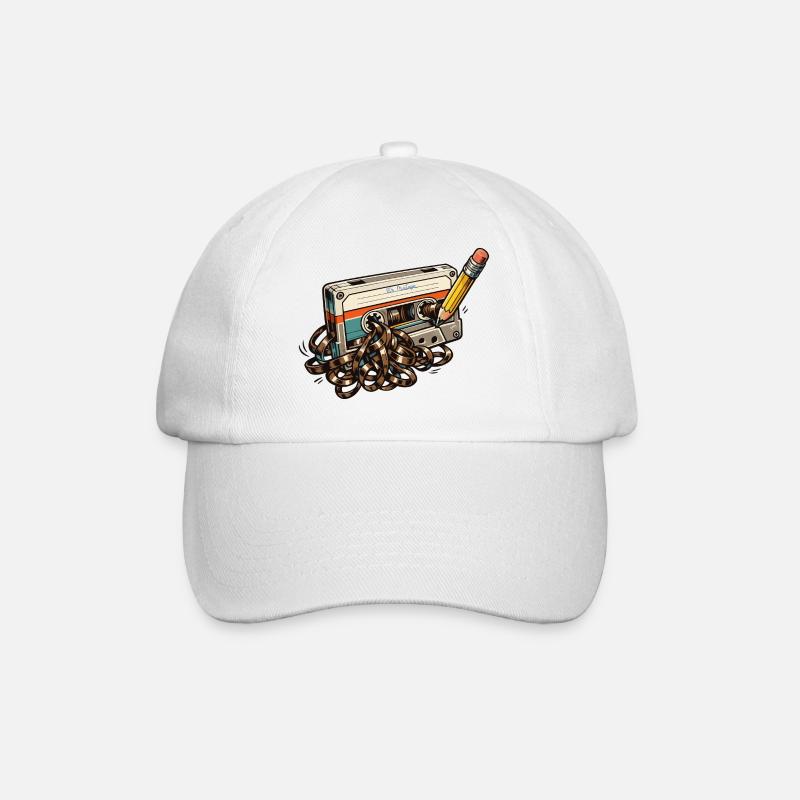 Salade de rubans rétro des années 80 - Casquette classique - blanc/blanc