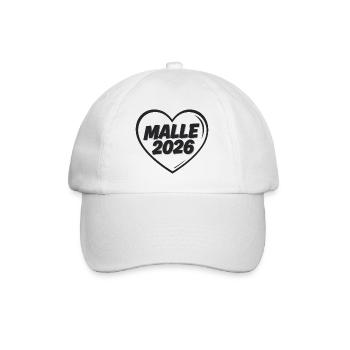 MALLE 2026 Party holiday in the heart - Baseball Cap - white/white - Front