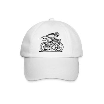Motif emblématique du vélo de route - Casquette classique - blanc/blanc - Devant