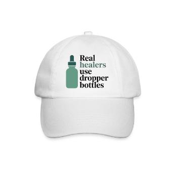 Homéopathie Real Healers Flacons compte-gouttes Profession - Casquette classique - blanc/blanc - Devant