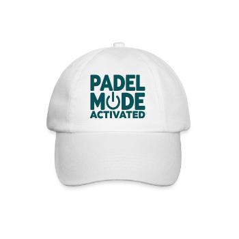 Padel Fashion Activated Power Button Sport Style - Baseball Cap - white/white - Front