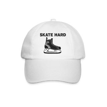 Eishockey Puck Action Schlittschuh Hockey Sport - Baseball Cap - white/white - Front