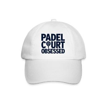Passion obsédée par le padel court pour les athlètes - Casquette classique - blanc/blanc - Devant
