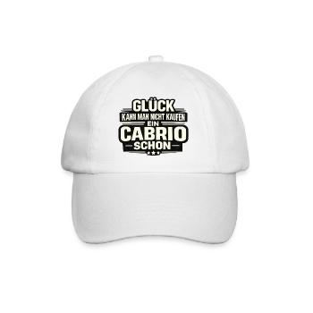You don't buy happiness, you buy a convertible - Baseball Cap - white/white - Front