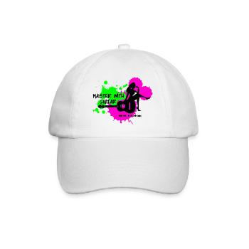 Master à la guitare - Green Pink - Casquette classique - blanc/blanc - Devant