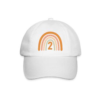 Second Birthday Rainbow - Baseball Cap - white/white - Front
