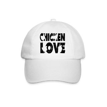 Fans de poulet - Coq - Coq - Poulet fleur - Bio - Casquette classique - blanc/blanc - Devant