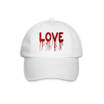 L’amour avec les gouttes d’encre - Casquette classique - blanc/blanc - Devant