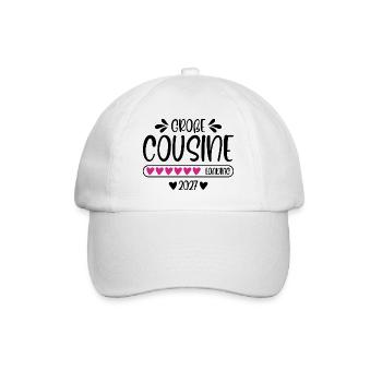 Big Cousin 2027 loading - Baseball Cap - white/white - Front