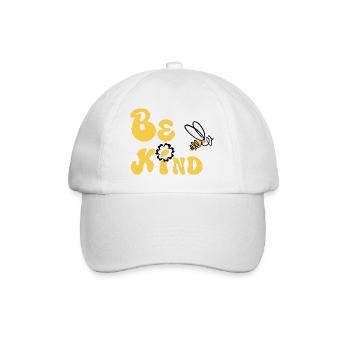 Sei freundlich! - Baseballkappe - Weiß/Weiß - Vorne