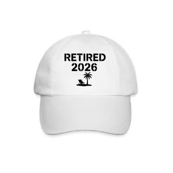 Retraite 2026 Palm Beach - Casquette classique - blanc/blanc - Devant